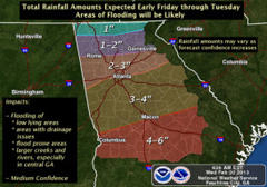 Two More Rounds of Heavy Rain for Holly Springs, Hickory Flat